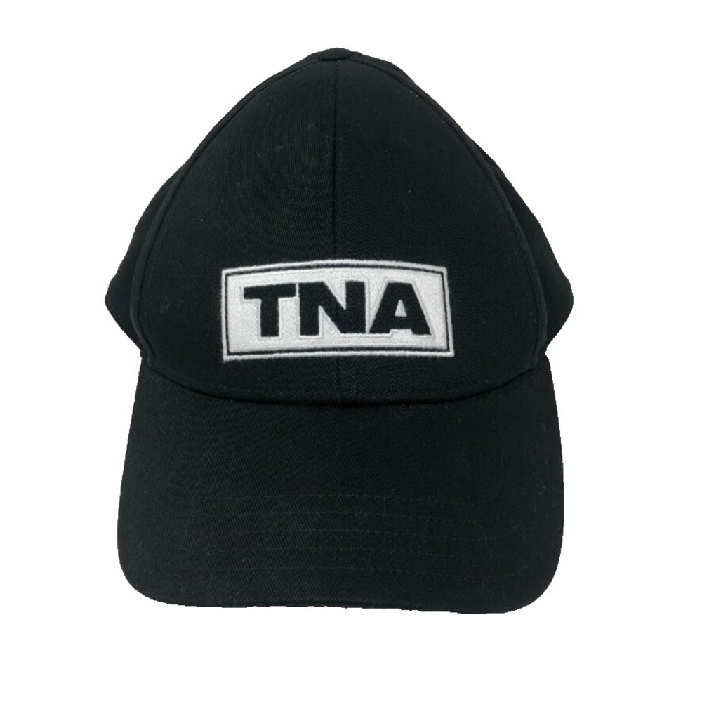 TNA Logo Embroidered Baseball Cap Hat Womens One Size Black Cotton Streetwear